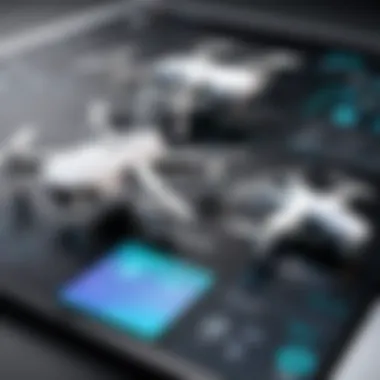 Budget Drone Comparison A comparison chart of various budget drones on a digital screen