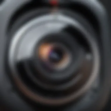 Smart Security Camera Features Close-up of a smart security camera with features highlighted