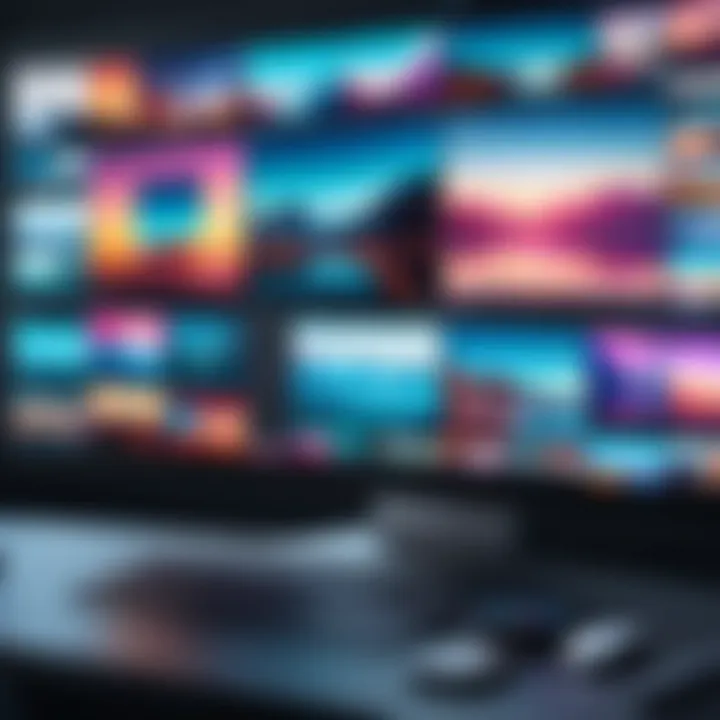 A montage of video clips being edited.