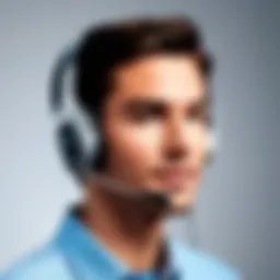 Detailed view of the Brookstone headset showcasing its design and features