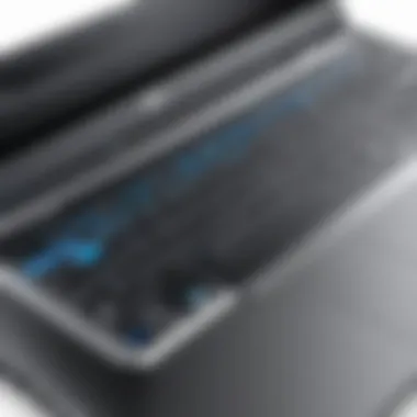 Close-up of Dell Mini Laptop Touch Screen functionality