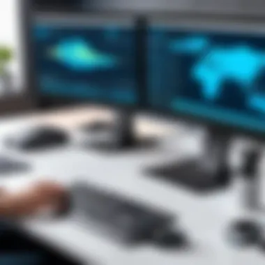 Maximizing Workflow with Dual Monitors Dual monitor setup enhancing productivity