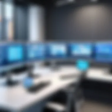 Ergonomics of Extended Screen Configurations Ergonomic workspace with multiple screens