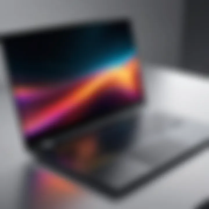Professional-grade laptop with sleek design