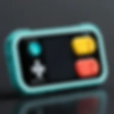 Close-up of Nintendo Switch Lite buttons