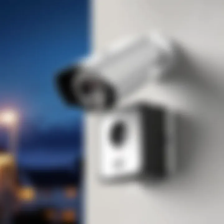 Integration of POE floodlight camera with existing security systems