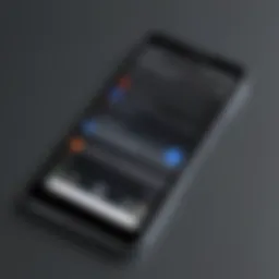 Close-up of Google phone showcasing dual screen functionality