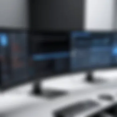 Enhanced Usability with Three Screen Curved Monitors in Action Usability demonstration of three screen curved monitors in a workspace