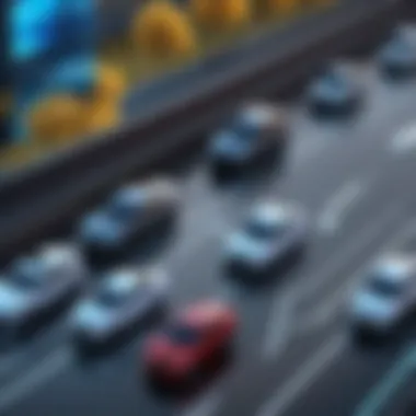 A visual representation of semi-autonomous cars with varying levels of driver assistance.