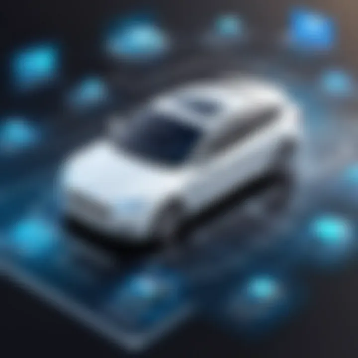 Infographic illustrating the technological innovations in self-driving cars.