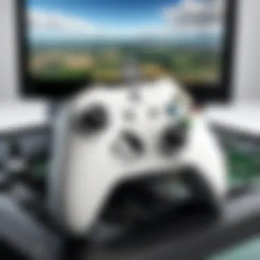 The Xbox Series S console with Microsoft Flight Simulator displayed on the screen