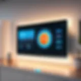 An innovative smart home device controlling lighting and temperature settings.