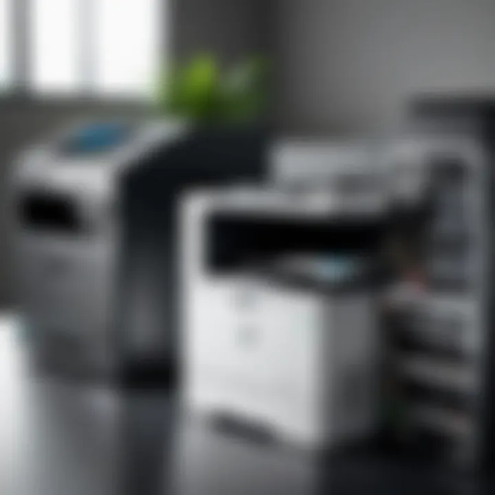 A side-by-side comparison of different 11x17 LaserJet printer models