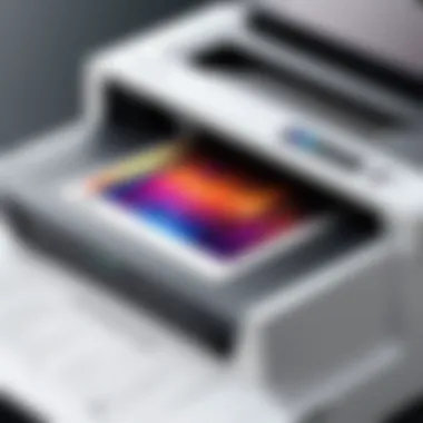 Detailed view of printer specifications and features