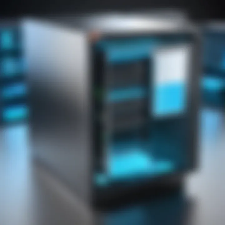 Diagram illustrating security features in virtual file cabinet solutions