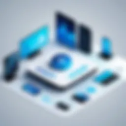 Diagram illustrating VoIP technology architecture