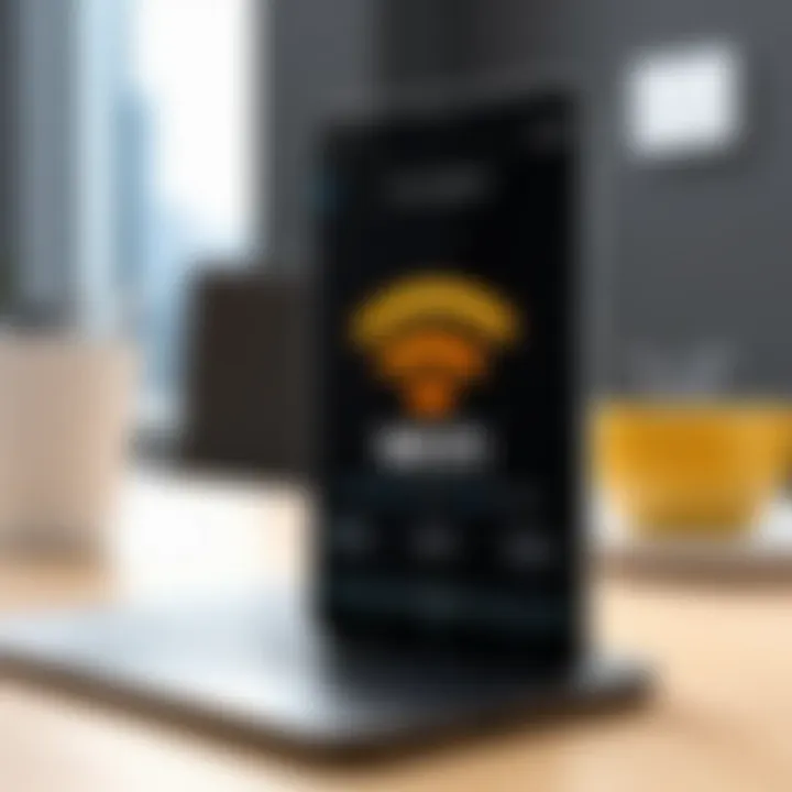 Diagram illustrating security considerations in WiFi Assist Calling