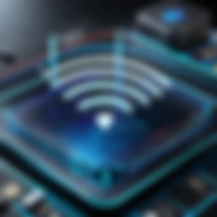 Diagram illustrating WiFi coverage area