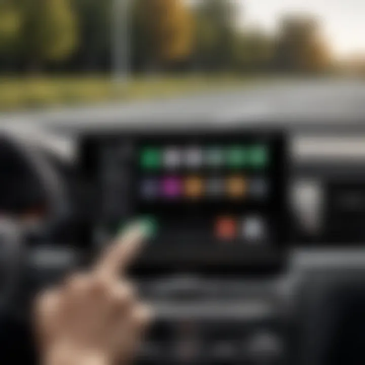 Overview of features in Apple CarPlay on an iPad