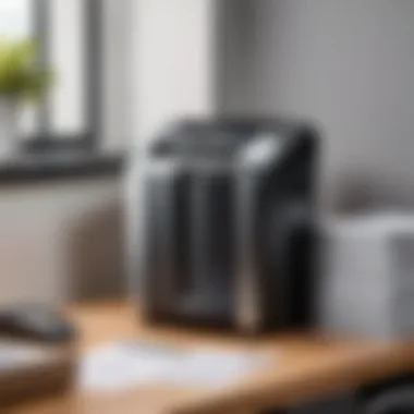 Fellowes Shredders in a Professional Environment Fellowes paper shredders organized in a professional setting