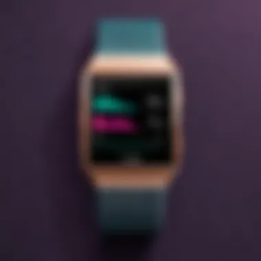 Fitbit Alta HR Small displaying health metrics