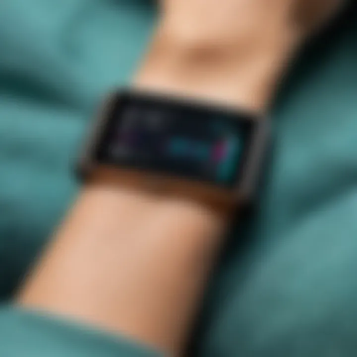 Fitbit Blaze app interface showcasing key features