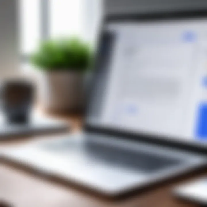 Overview of Google Docs features on a laptop