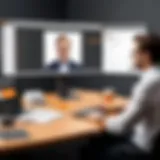 Showcasing GoToMeeting interface during a virtual collaboration session