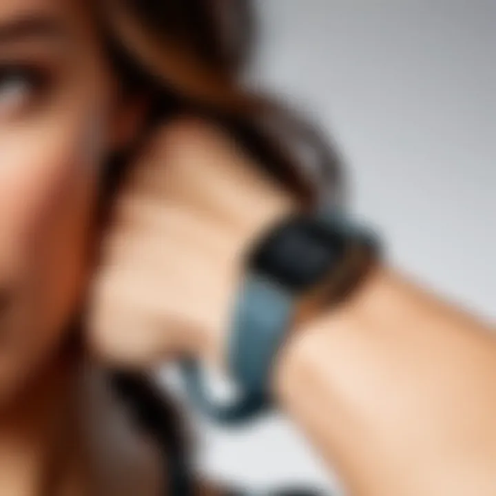 Stylish design of the Halo Fitness Tracker on a wrist