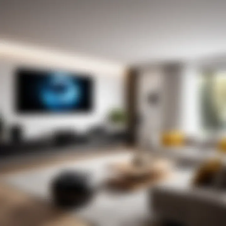 Installation of a high-end projector in a modern home environment