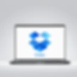 Dropbox account setup interface