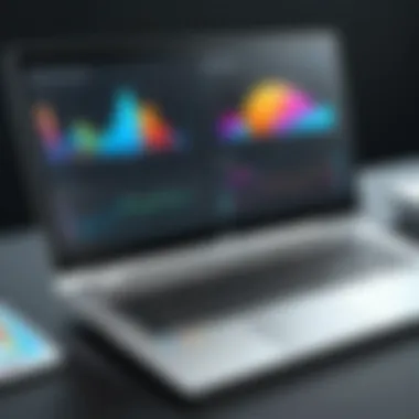 Performance Metrics of HP Envy 16 Inch Laptop Performance metrics of the HP Envy 16 Inch Laptop displayed on a benchmark chart