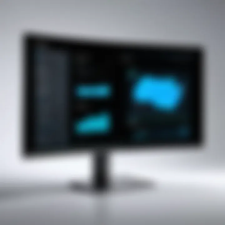 Ergonomically designed monitor with adjustable features