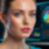 High-resolution portrait monitor showcasing vibrant colors