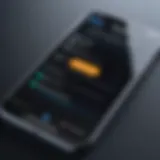 Visual representation of spam call blocking app interface