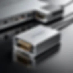 High-performance USB to Ethernet adapter showcasing sleek design