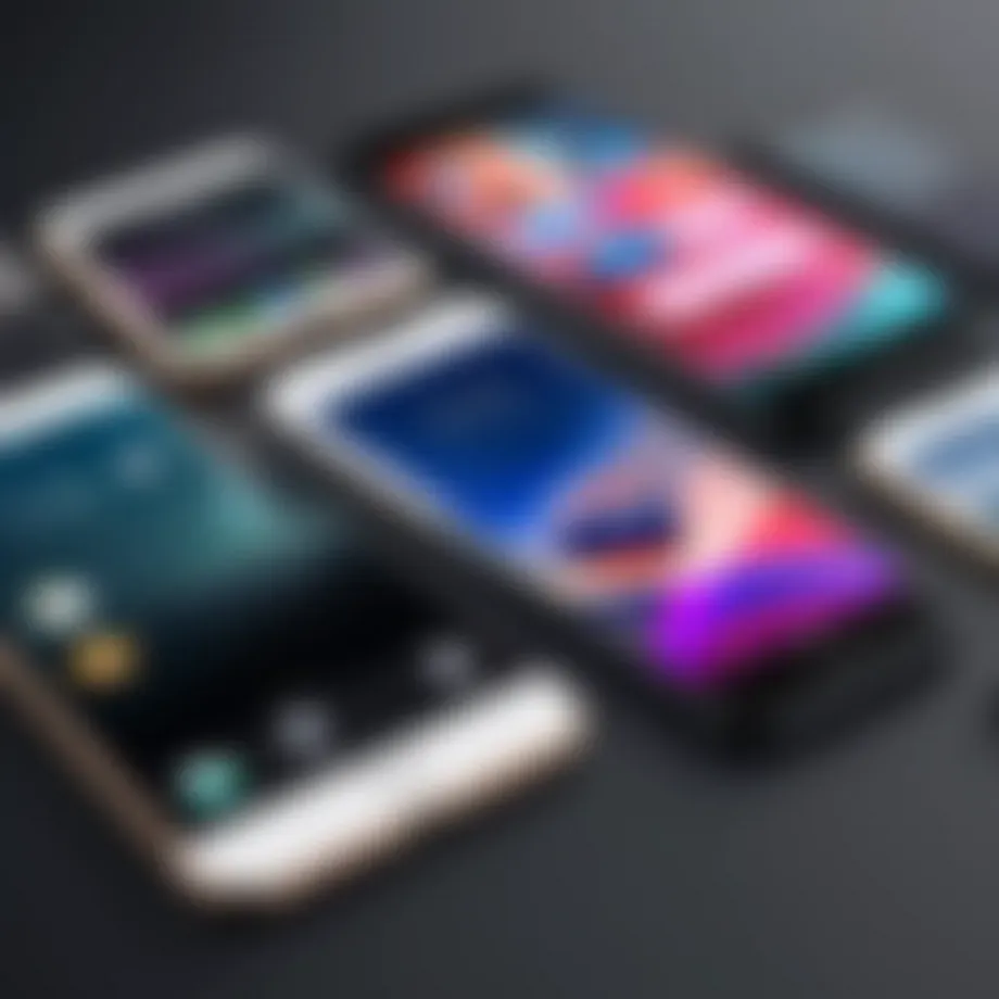 A historical timeline showcasing the evolution of iPhone models.