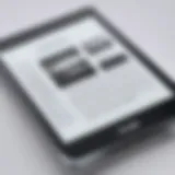 Kindle Paperwhite displaying eBook content