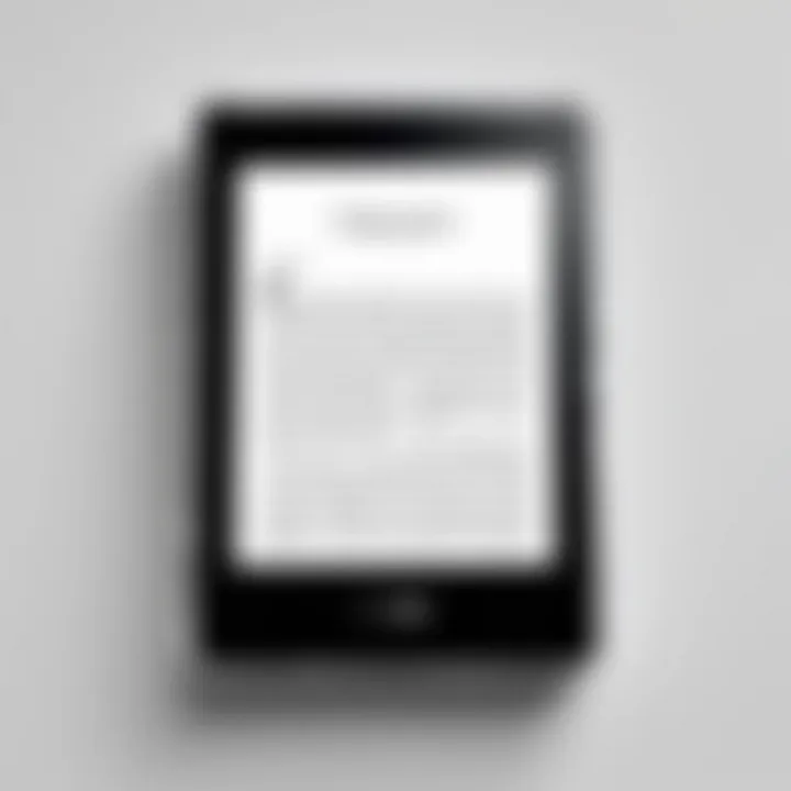 Kindle Paperwhite ten-inch showcasing sleek design