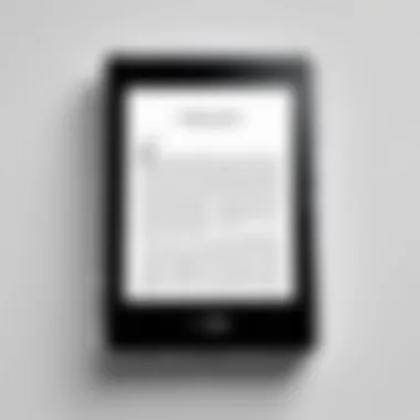 Sleek Design of Kindle Paperwhite Ten-Inch Kindle Paperwhite ten-inch showcasing sleek design