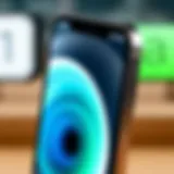 Close-up of the latest iPhone showcasing its sleek design.
