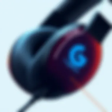 Comfortable Ear Cushions of Logitech G Pro X Wireless Close-up of Logitech G Pro X Wireless headset's ear cushions