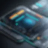 Dynamic interface of a mobile photo editing app showcasing advanced tools