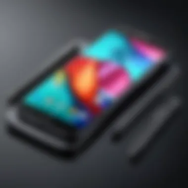Vibrant Display of Moto G Stylus Vibrant display of the Moto G Stylus emphasizing its clarity