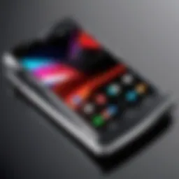 Sleek and modern design of the Moto Razr showcasing its foldable screen