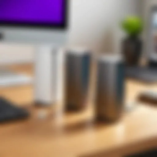 Netgear WiFi Mesh Extender on a desk