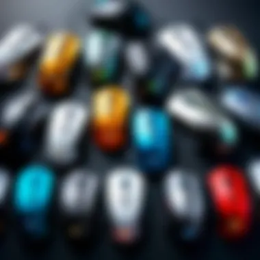 Exploring Various Gaming Mouse Configurations Different types of gaming mice laid out