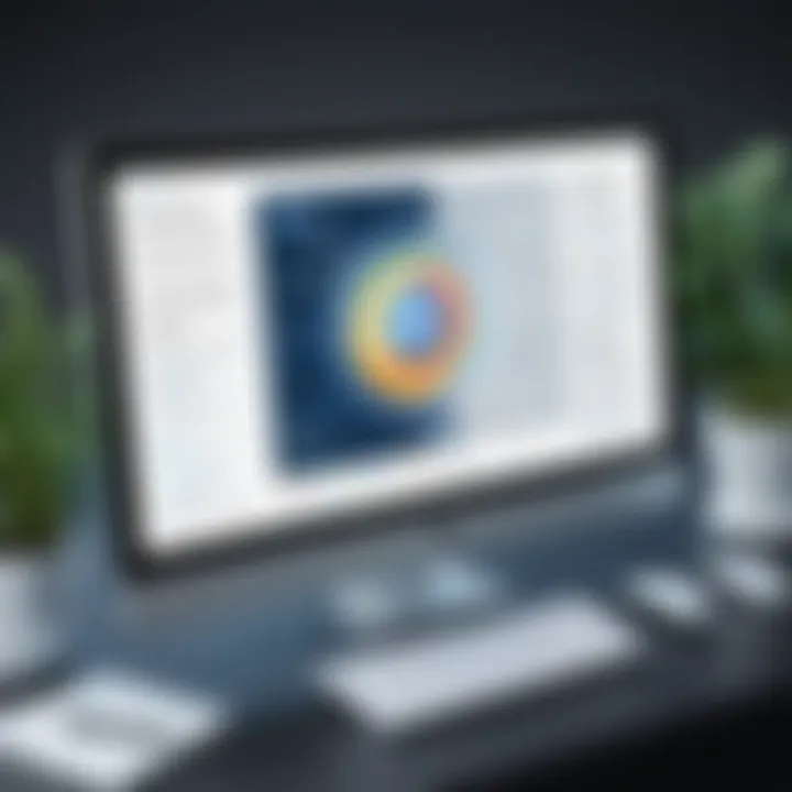 An illustration of resource management techniques on a computer screen