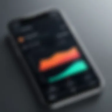 User interface of a phone usage tracking app