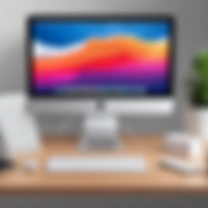 Illustration of decluttering the macOS system